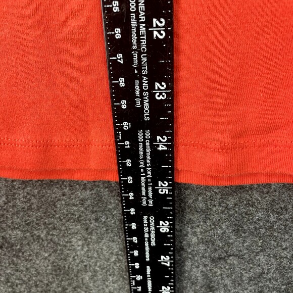 Bogner Shirt Women's XXL Orange Red White 100% Cotton 3/4 Sleeve Polo Blouse - Picture 5 of 7